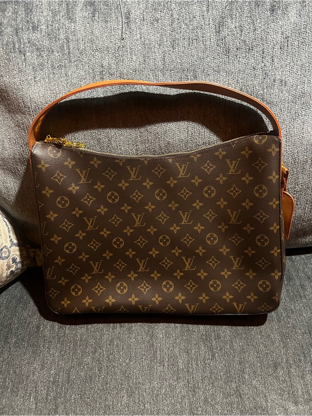 Faux Louis Vuitton Monogram Canvas Brown and Tan Shoulder Messenger - Picture 2 of 7